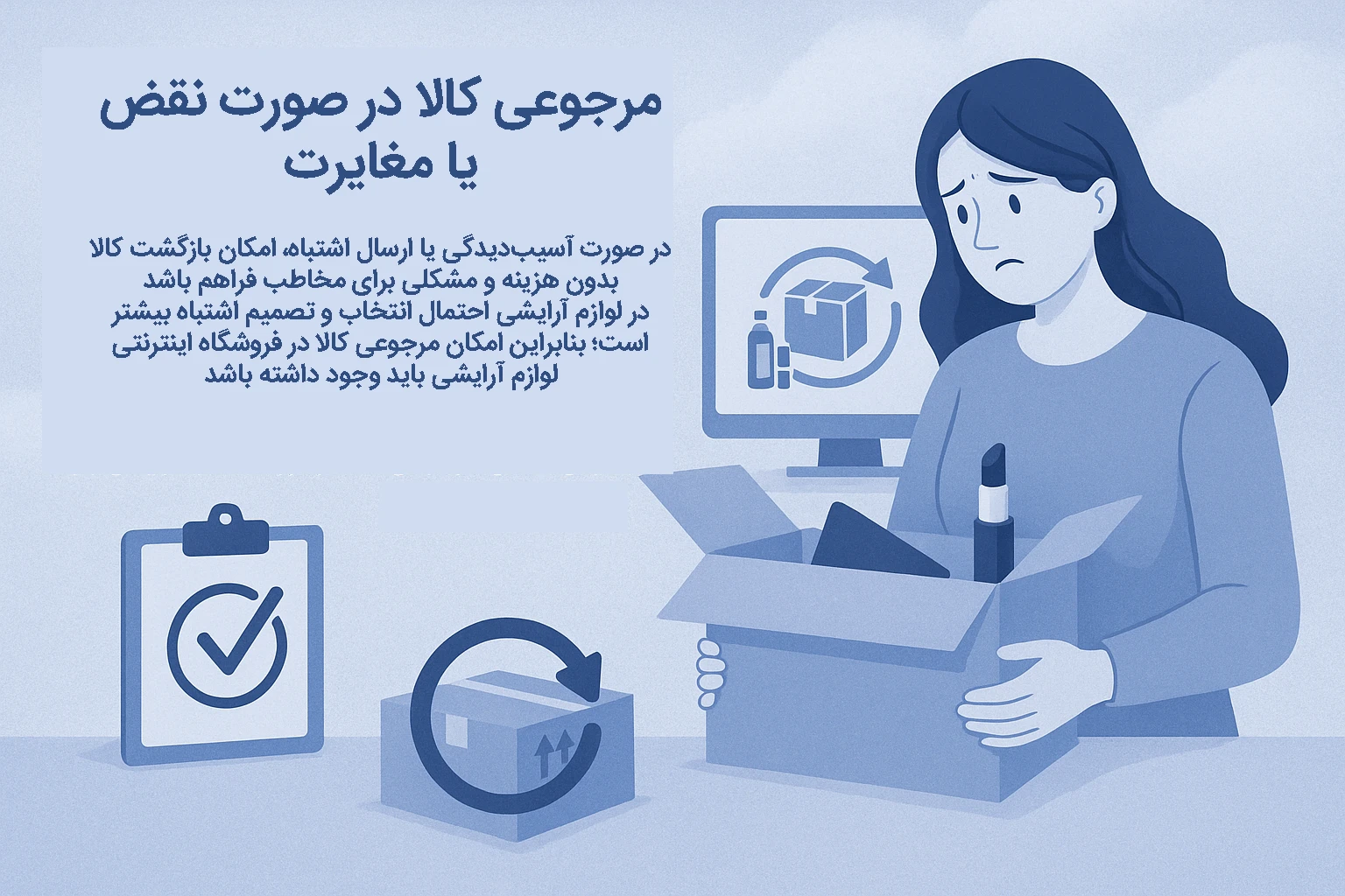 مرجوعی کالا در صورت نقض یا مغایرت